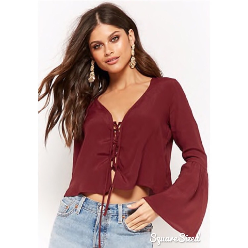 Forever 21 Bell Sleeve Top
